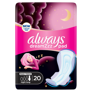 Always Dreamzz Pads, Cotton Soft, Night Long - 20 Pcs Always Dreamzz Pads, Cotton Soft, Night Long - 20 Pcs
