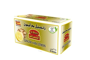 الضيافة، أكياس أعشاب، الزنجبيل مع الليمون - 25 قطعة الضيافة، أكياس أعشاب، الزنجبيل مع الليمون - 25 قطعة